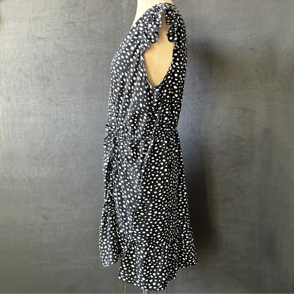 FSL Apparel Polka Dot Dress Sleeveless V-Neck Elastic Waist - Women's Size L - Picture 4 of 14